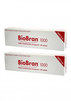 Bio Bran 1000 (MGN-3 Arabinoxilan), pachet 2 cutii x 30 plic/ cut